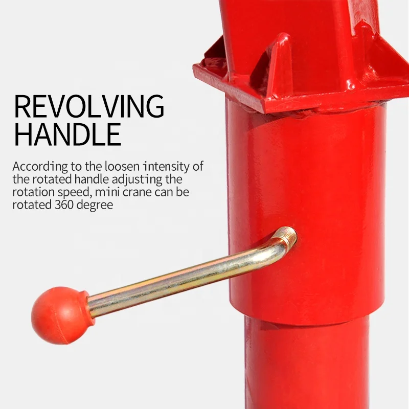 Heavy Duty Folding Boom Small Portable Telescopic Mobile Crane Hydraulic Pickup Truck Crane With Hand/electric Winch - 2000-Lb