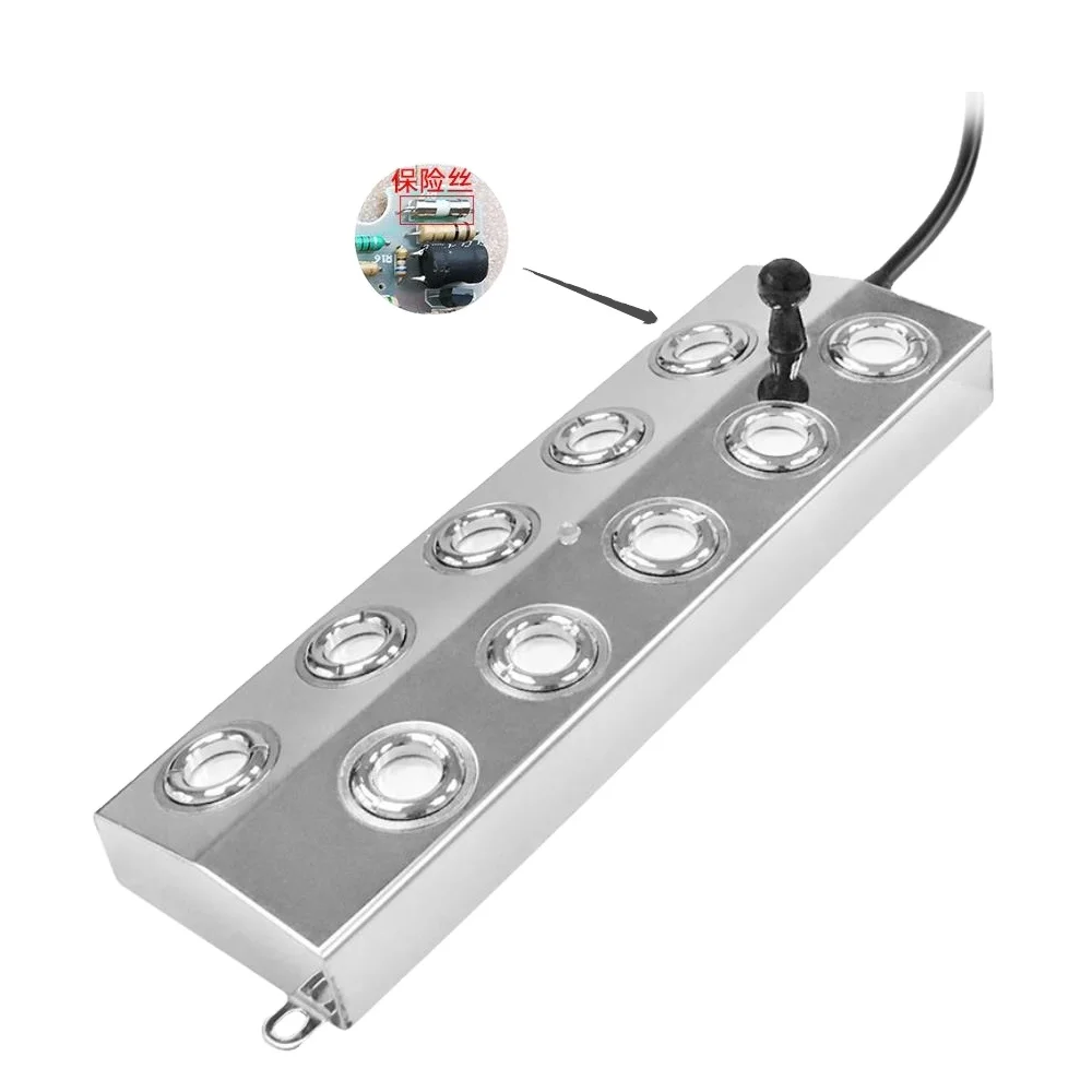 10 Head Pond Mister Fogger Ultrasonic Fog Maker Mist Maker With  Transformer Float For mushroom