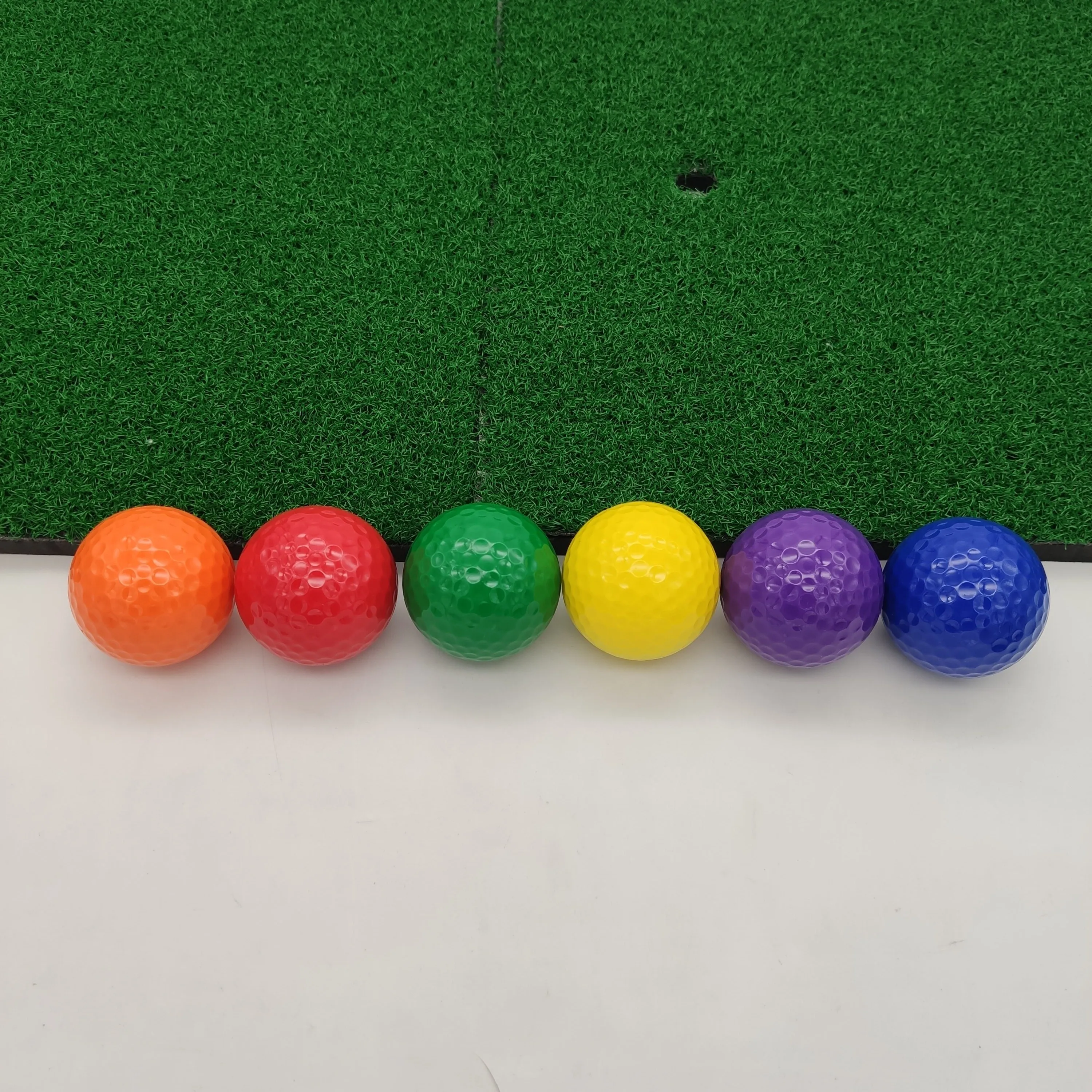 Solid beautiful colored golf Ball for golf chipping putting and mini golf course