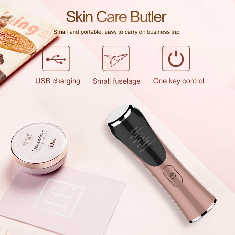 Hot and Cool Facial Beauty Equipment Skin Tightening Facial  Massager Skin Care Lifting Products