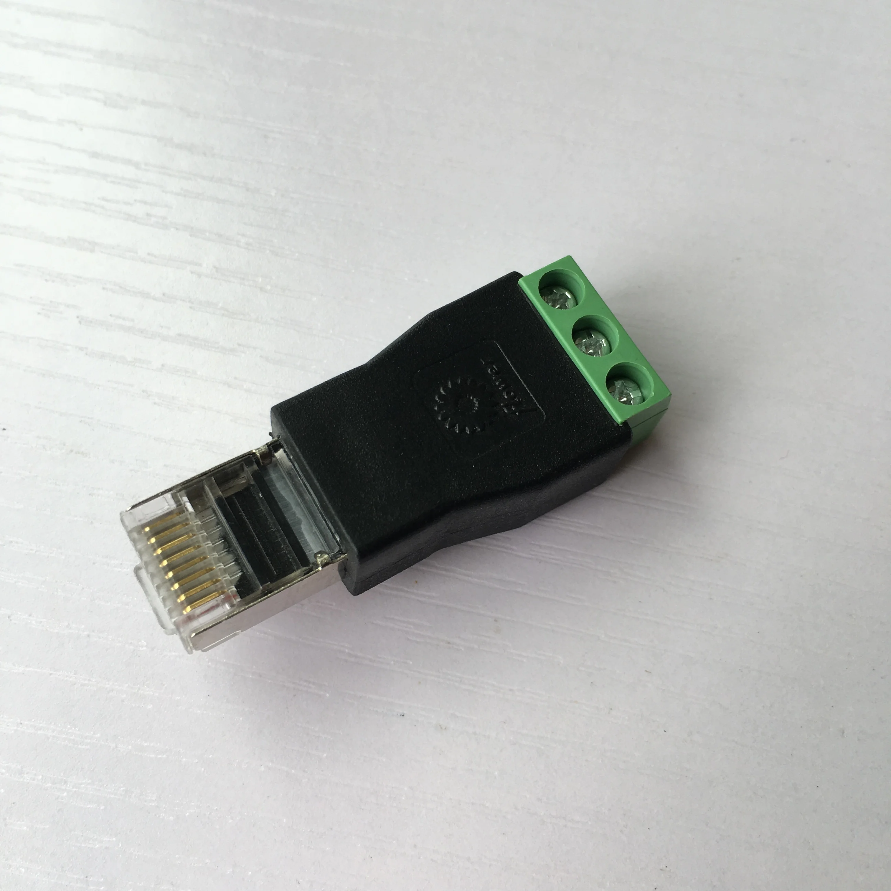 RJ45 to RS485 3 Pin Screw Terminal Adapter Block