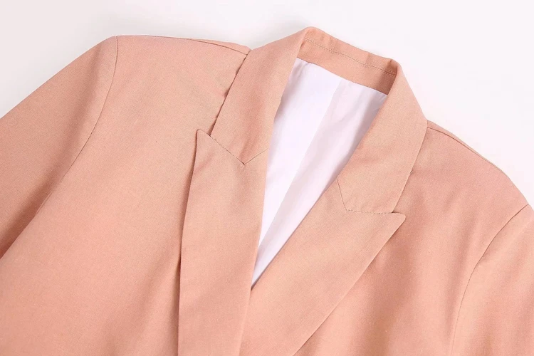 2022 new arrival double-breasted linen casual suit women clothes women suit pants