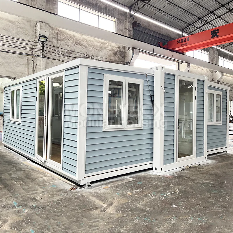 New Design Custom Steel Structure Frames 40ft Tiny Expandable Prefabricated Container Villa House For Hotel
