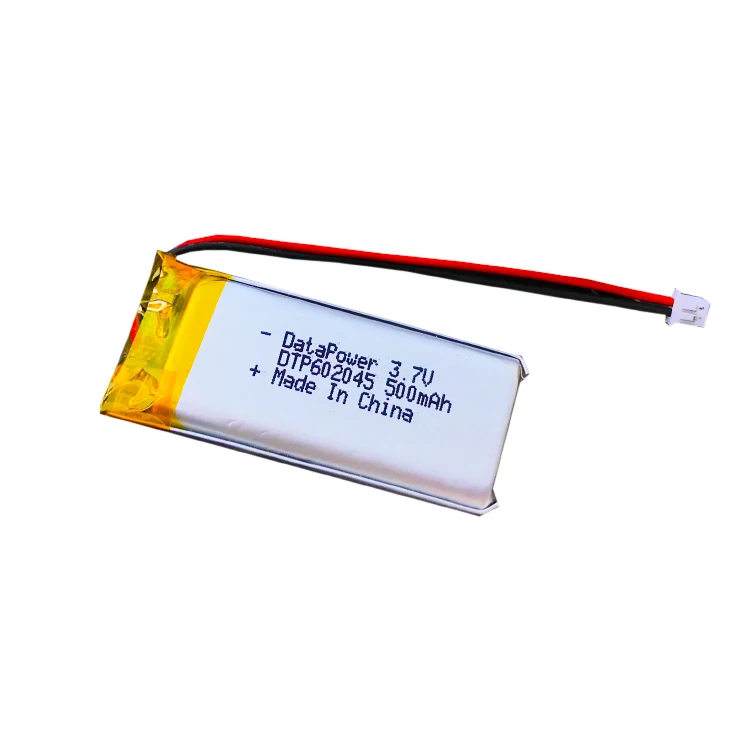 500mah rechargeable polymerDTP602045 3.7V lithium ion battery