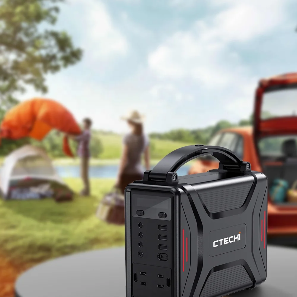  Портативный генератор CTECHi 250 Вт перезаряжаемый литиевый аккумулятор солнечный 110 В переменного тока 12 автомобиля USB