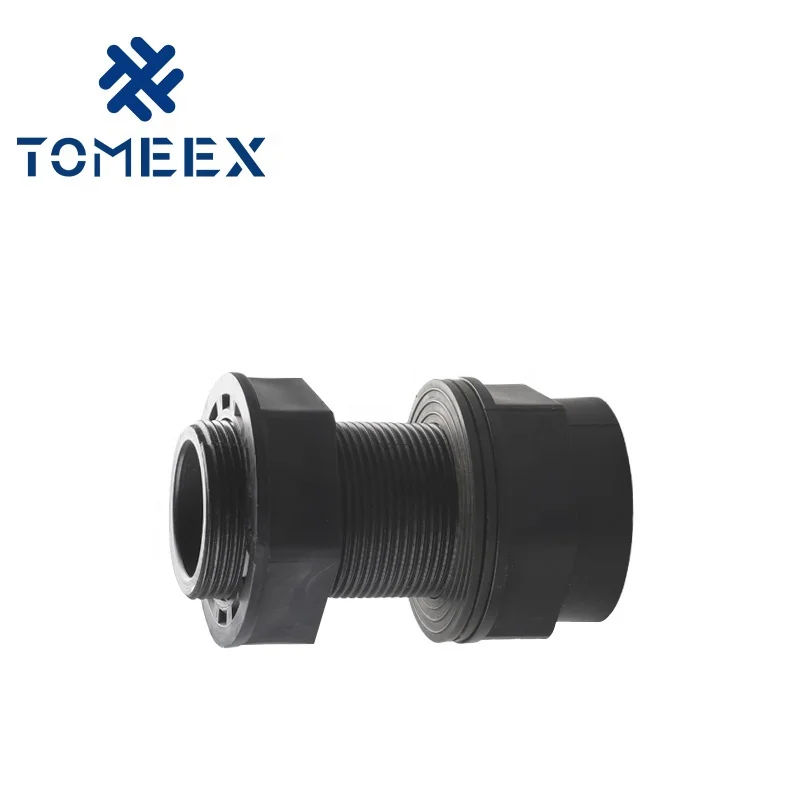 China suppliers tank adapter ABS fittings with gasket 1 inch female and male
