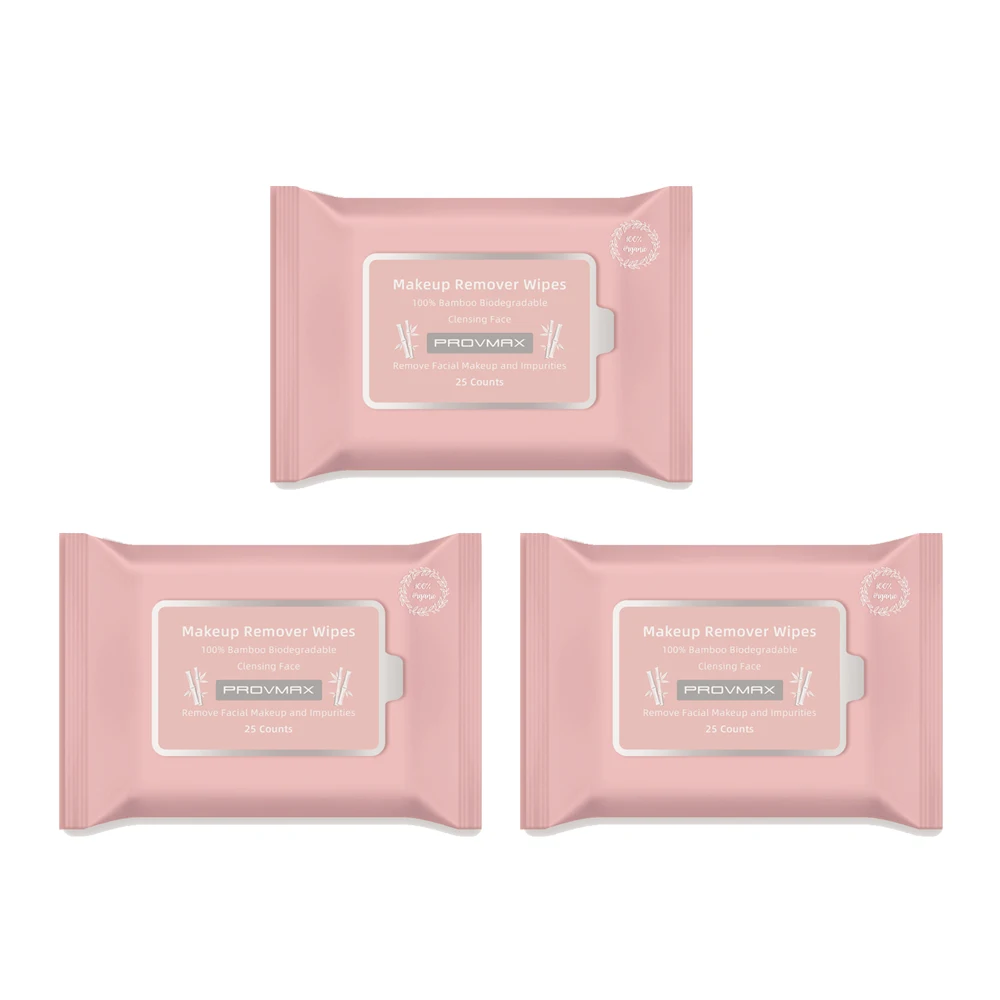 
 25 шт. 100% бамбуковые органические биоразлагаемые рулон гидросплетенного нетканого материала по индивидуальному заказу влажные салфетки для снятия макияжа  