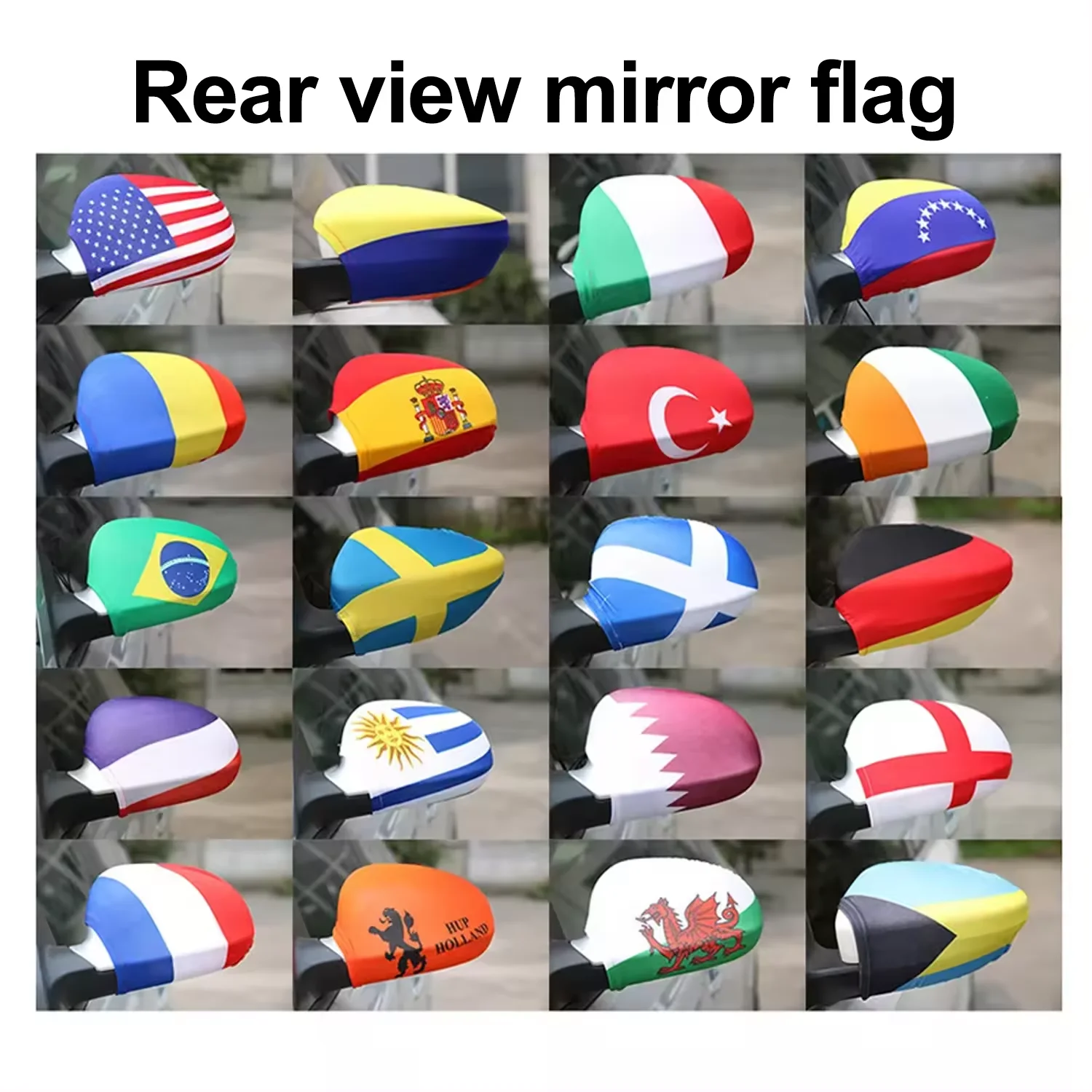 Promotional Custom NFL Car Cover Flag Custom 120*150cm Los Angeles Rams Car Hood Cover Flag Rearview Mirror Cover Flag