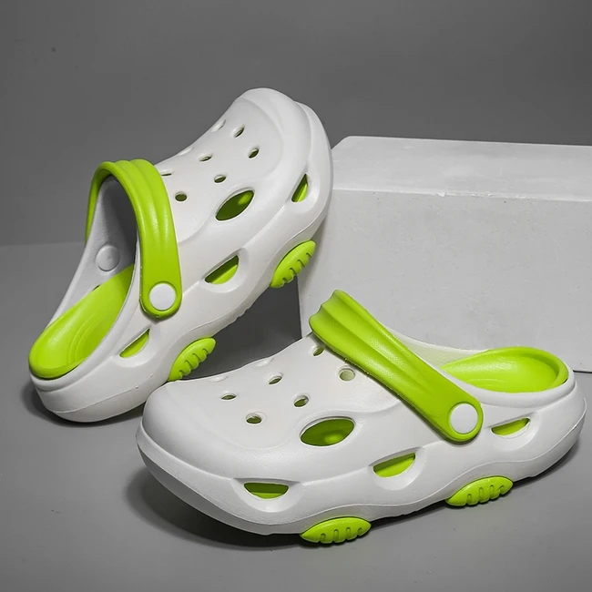 Hedian Factory Customized Logo EVA Popular Designs Cute Cartoon anti-slip  bath Kids Baby Clogs Unisex Outdoor  Slipper clogs