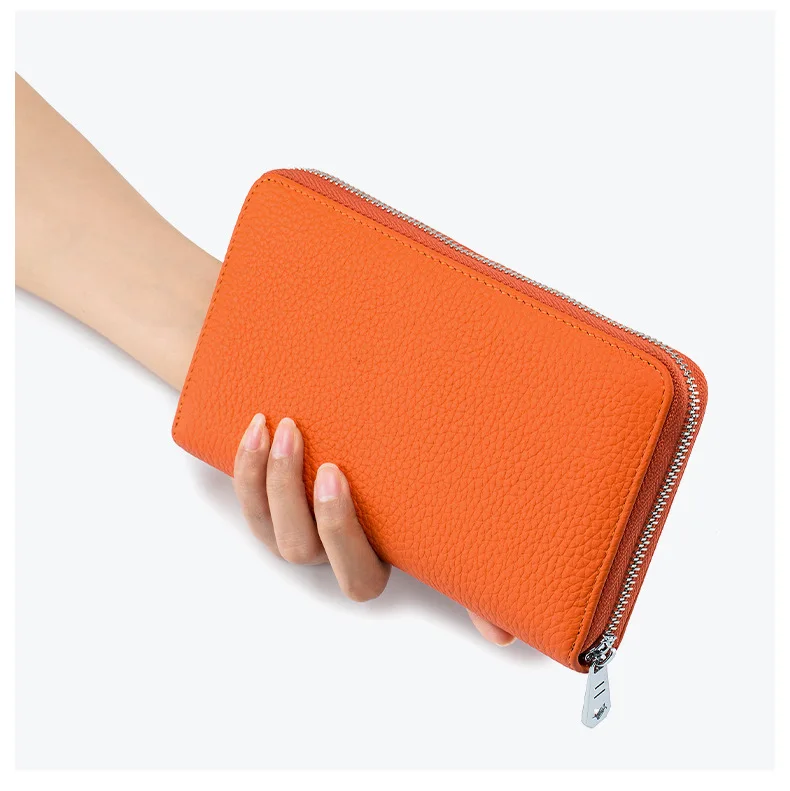 BOSHIONCASE Hot Sale Pu Leather Passport  zipper Card Hard Holder for Ladies
