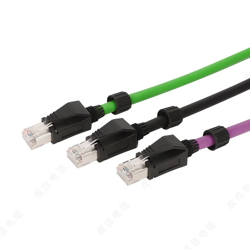 UTP FTP outdoor Outdoor Ethernet Cable Double Shielded Cat5E Cable Industrial Drag Chain Patch TPE Cable Industrial PUR Jacket
