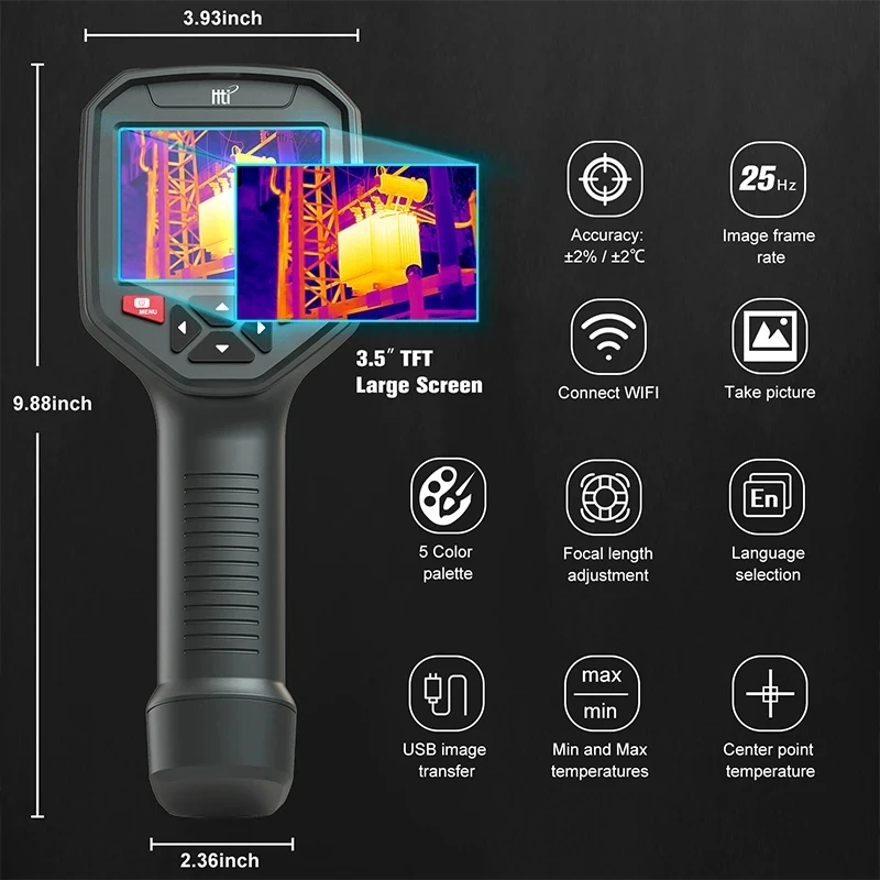 XINTAI Thermal Imaging Ht-19 Thermal Camera Industrial Thermal Imager Manufacturers Cheap Made in China Thermal Scanner 384X288