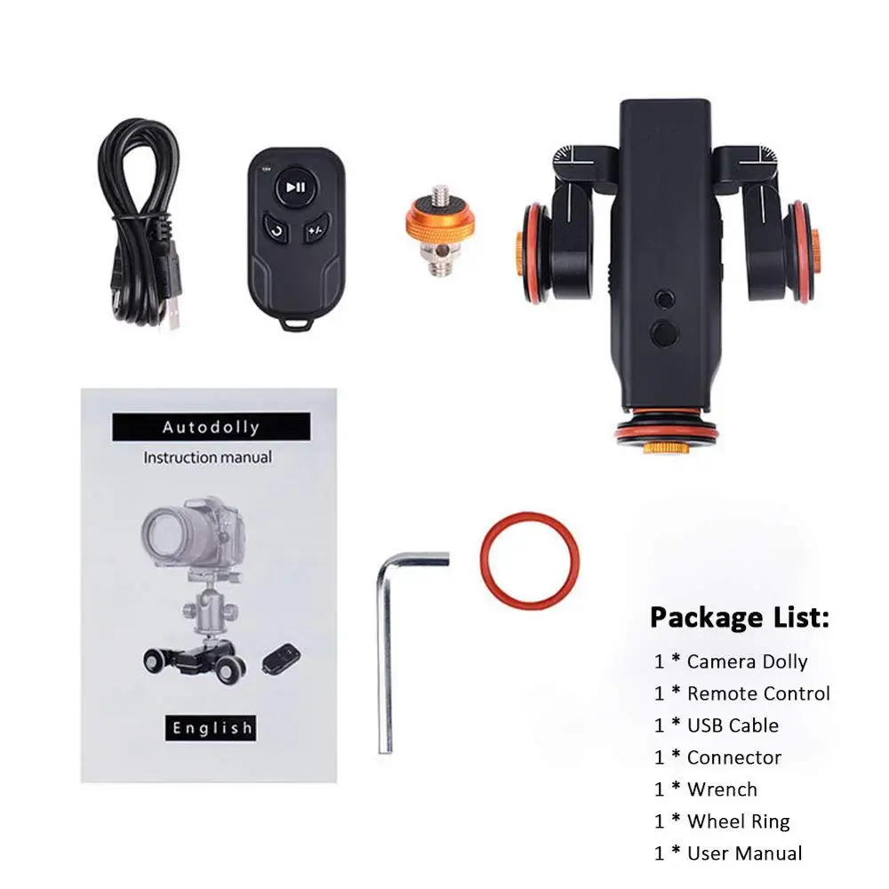 For Dslr Filming And Video Camera Aluminium Camera Slider Dolly Car Double Rail Track Mini Pully Dolly