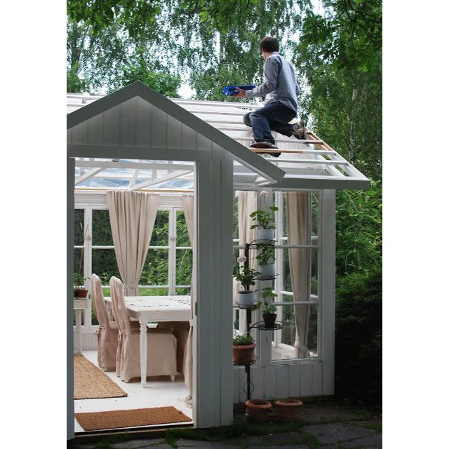 Four Season Solarium Aluminum Glass Container Prefab Houses For Outside