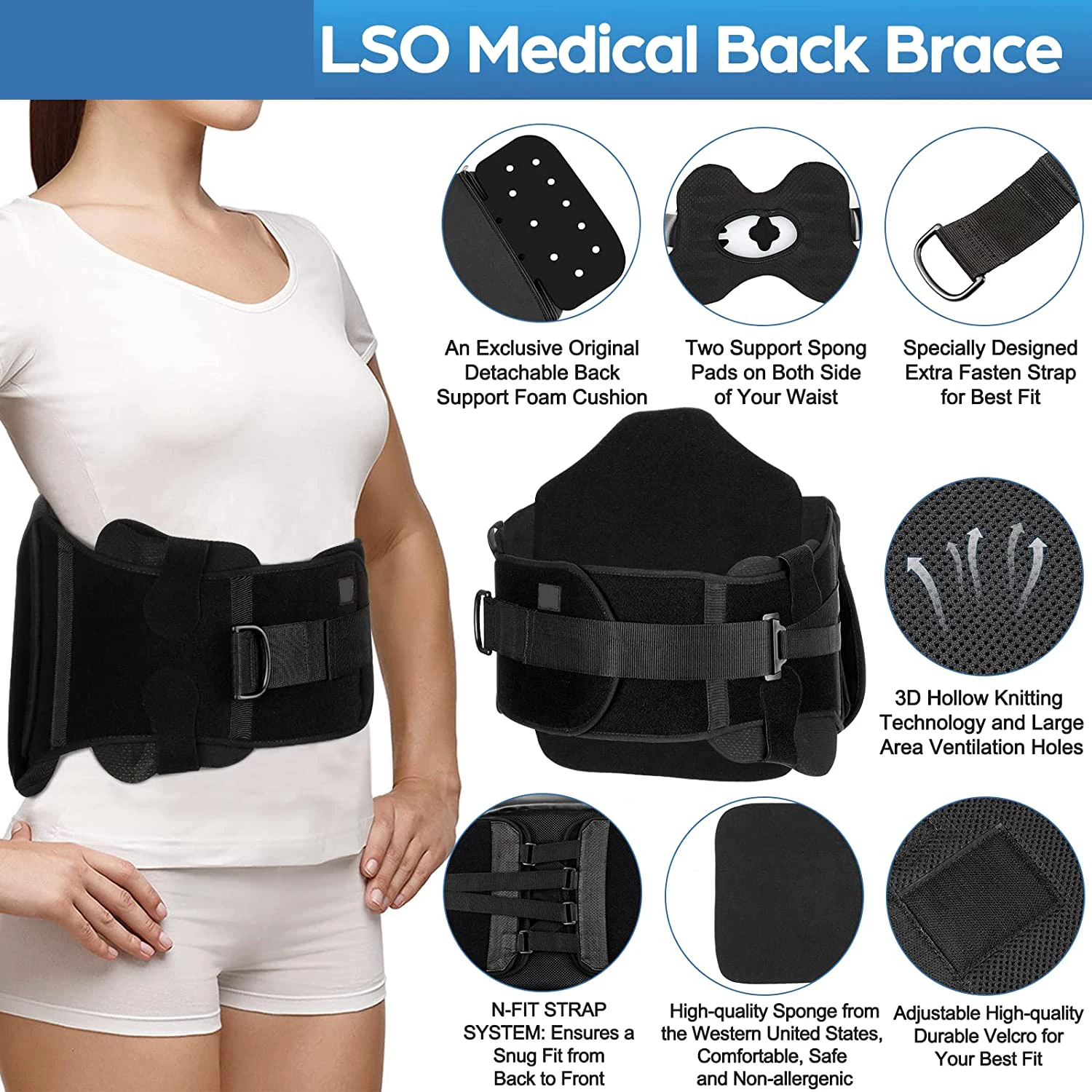 Lumbar Support Belt LSO Waist Brace for Effective Pain Relief and Rehabilitation Orthosis brace