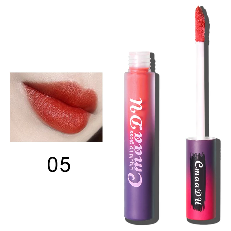 Matte Lip Gloss Lasting High Pigment Cosmetic Natural Lipgloss Wholesale Lipstick Velvet Moisturizing Cosmetic Vendor