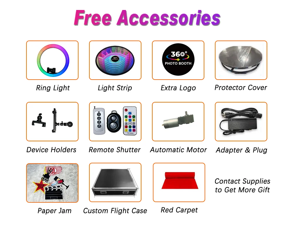 2023 New 360 Photo Booth Props Abyss Glass Machine Foto Ipad Cabina De Fotos Plataforma 360 Camara Booth Ipad Photobooth