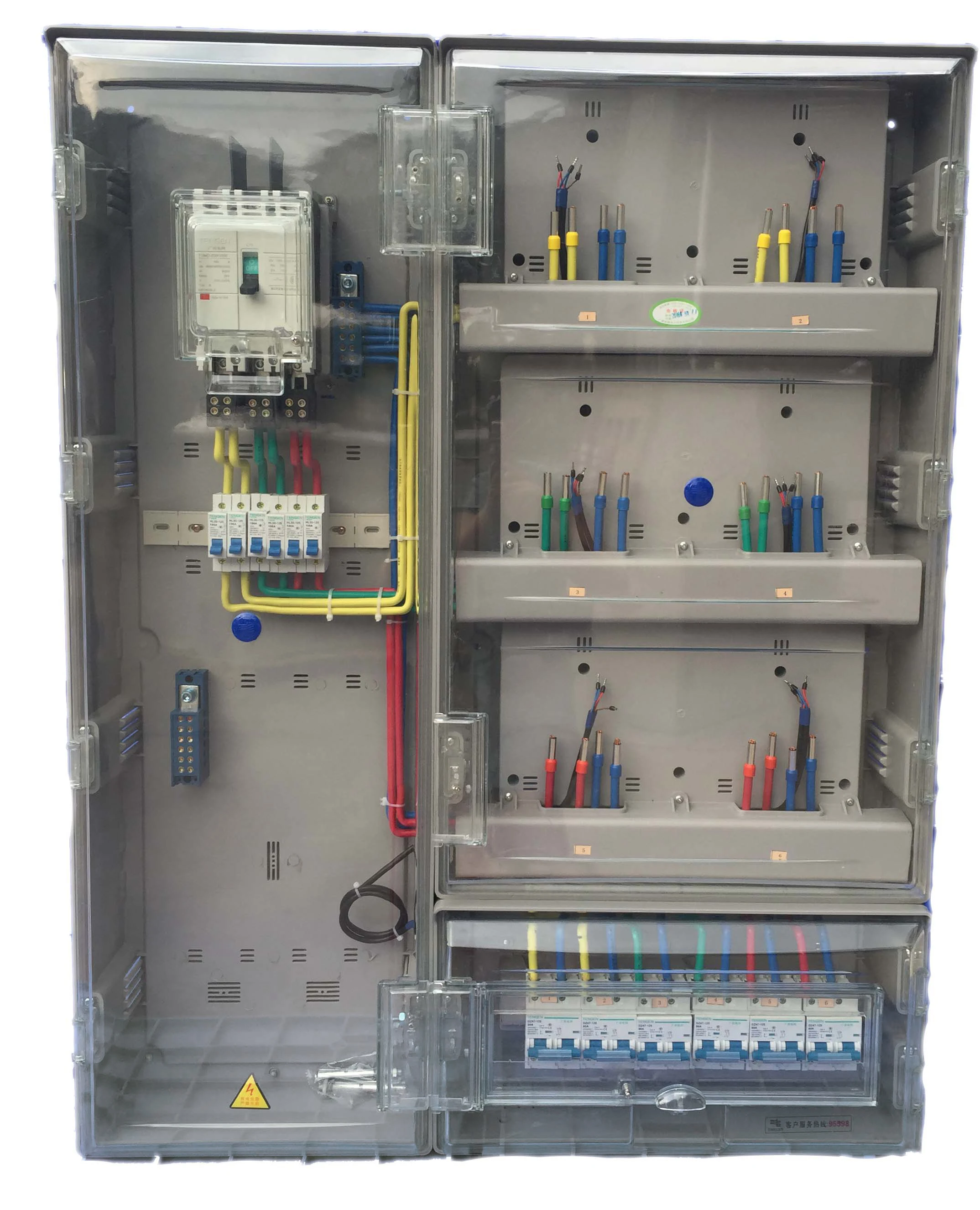 DIKAI High Quality IP45 Polycarbonate 12 Ways Single-phase Electric Prepaid Meter Box