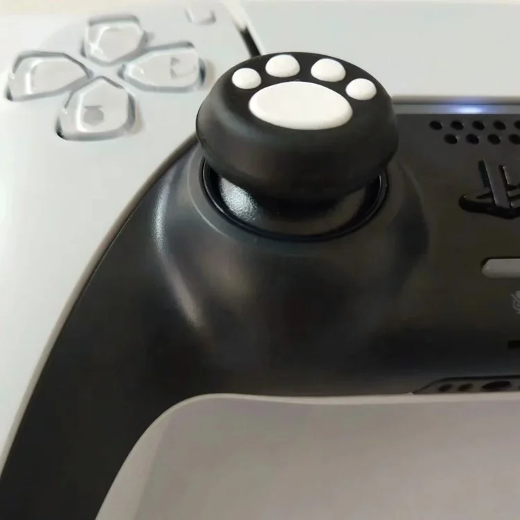 Cat Paw Thumb Stick Grip Controller Rubber Silicone Joystick Cover Case For Sony Ps5 Ps4 Ps3 Slim Xbox 360 One Switch Pro