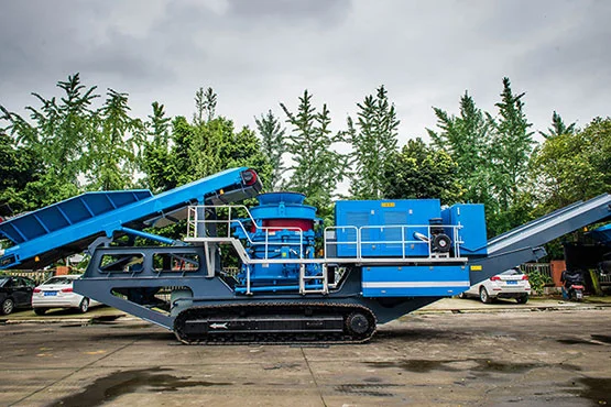 Mobile Crawler Cone Crusher station Mining Machinery Crusher Energy Mining Equipment Processing Capacity 100t/h ~ 300t/h