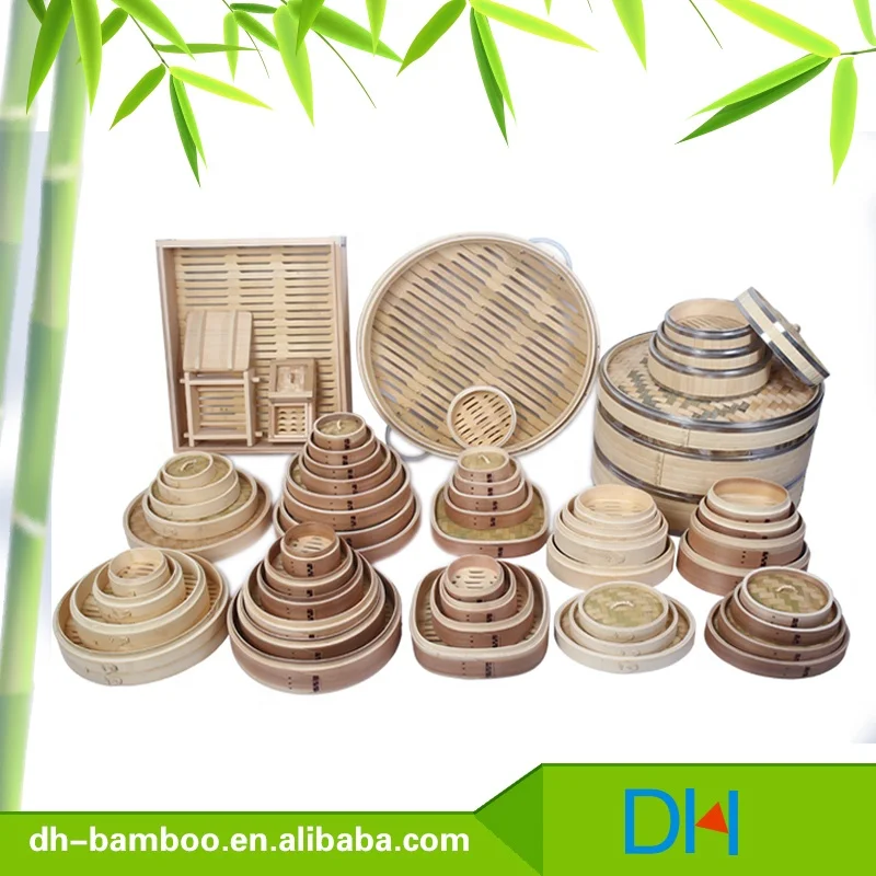 Factory Wholesale High Quality Bamboo Steamer Basket for Multi-purpose Food Steamer Bamboo Steaming Manufacturer