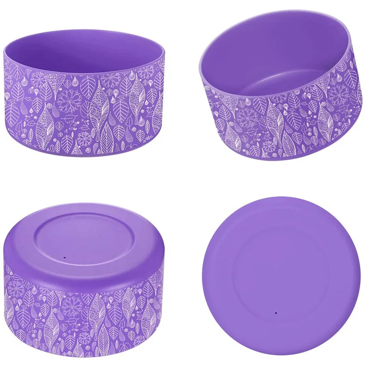 Protective Silicone Boot Sleeve Base for 12-40 oz  Insulated Water Bottles, Anti-Slip Water Bottle Sleeve Cover