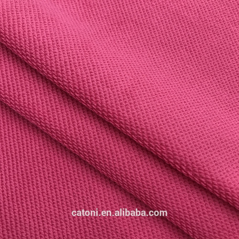 
High Quality 380GSM French Terry Fabric 100% Cotton Terry Fabric, Fleece Knitted Cotton Fabric for Hoodie 