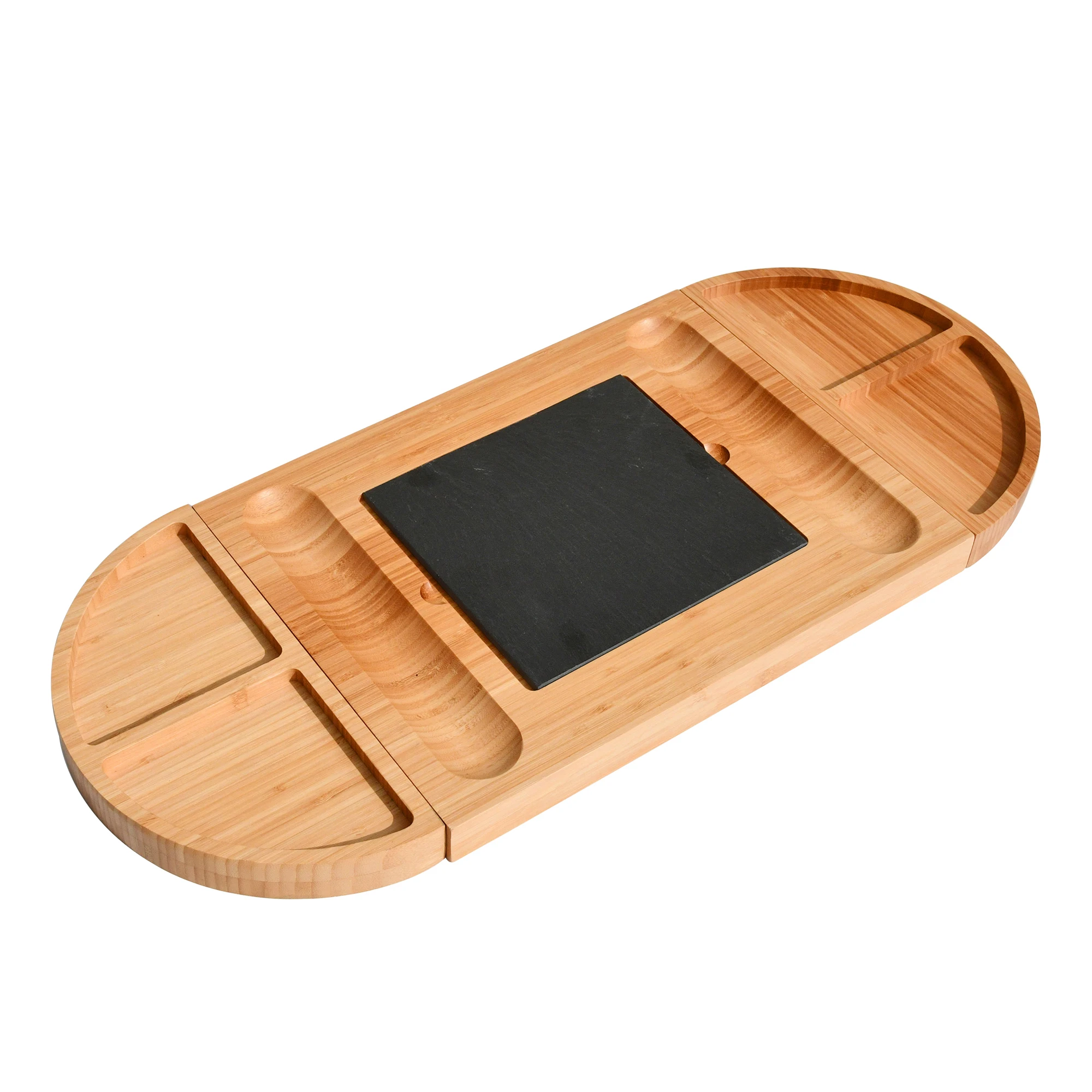 Bamboo Cheese Board Set Charcuterie Boards With Merge Or Split Fruit Bowl Meat And Cheese Tray Wood Serving Board