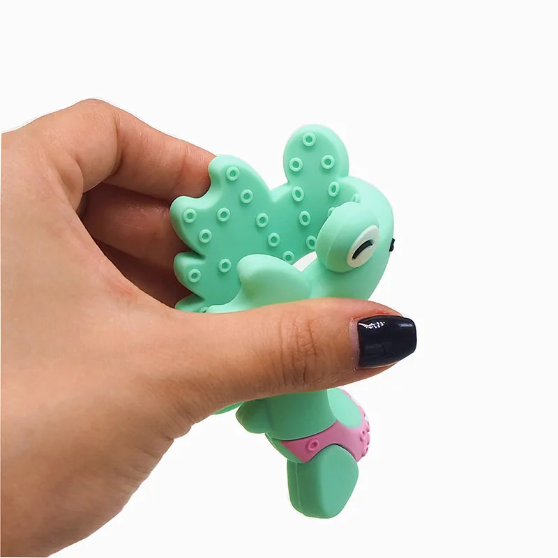 Wholesale BPA FREE Customized DIY Bacteria Resistant Accessories Four Colors Cute Crab Shape Silicone BabyTeether