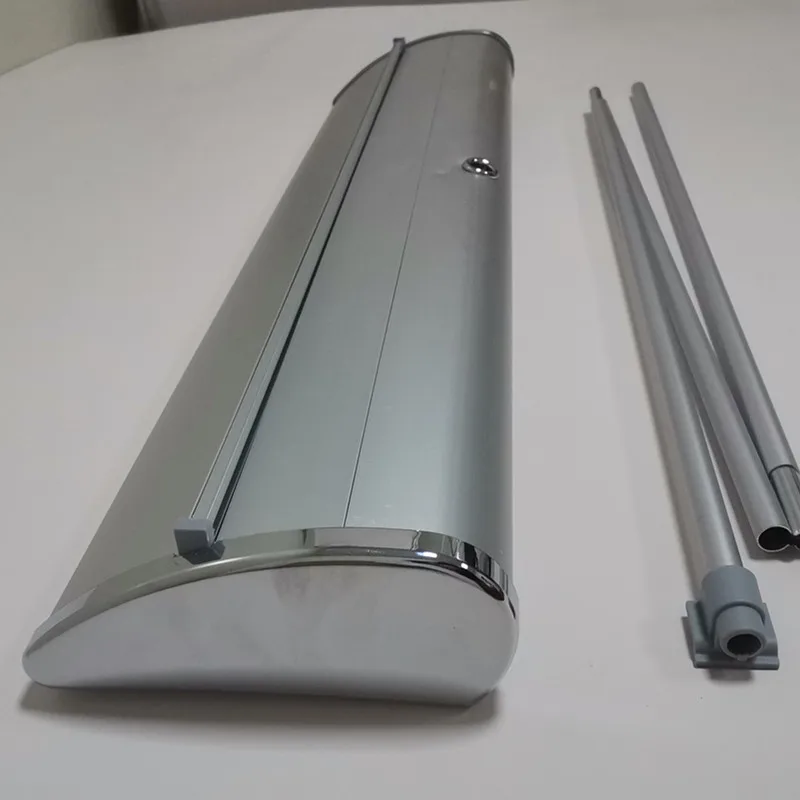 Luxury Wide  Base Roll Up Banner Printing Retractable Flex Banner Clip Top