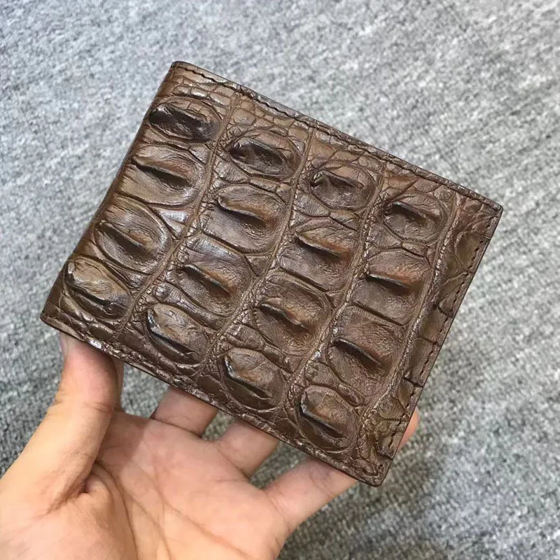 Rco01 Men Exotic Crocodile Leather Custom Purse Manufacturer Wallet Card Holder Designer Luxury Bifold Alligator Skin Wallet