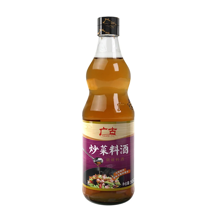 500ml Chinese Flavor Condiments Shaoxing Rice Cooking Wine For Fried Dishes