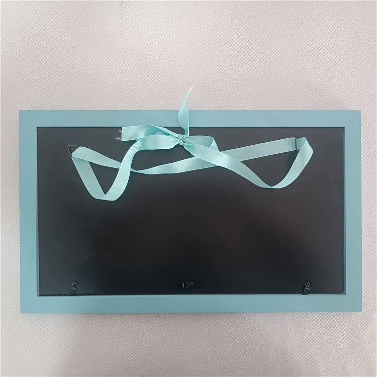 3 Open Rectangle Gallery Frames Newborn Handprints and Footprints Kit Solid Wood Baby Photos