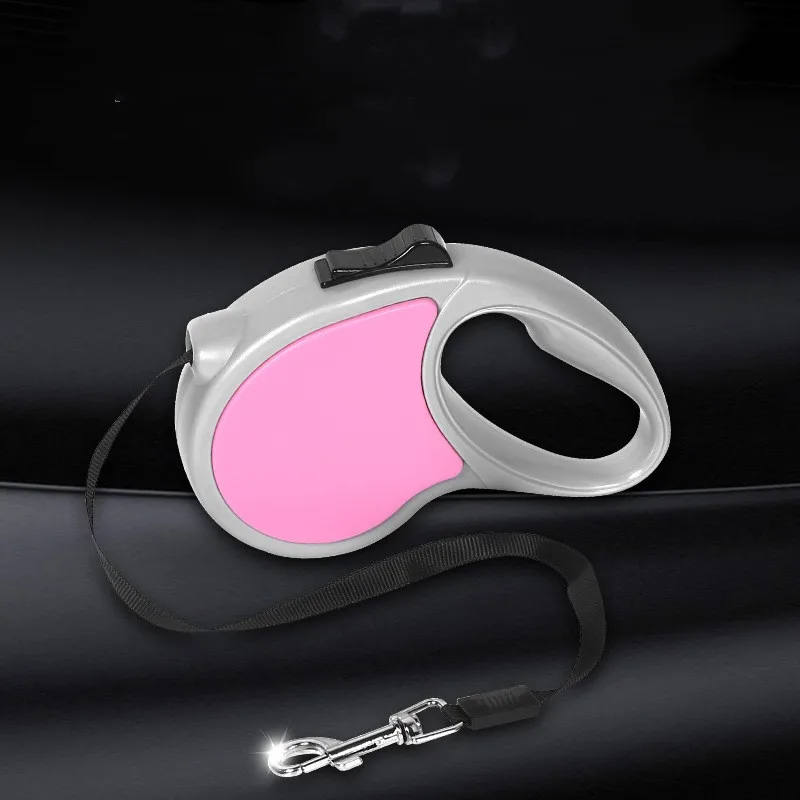 Wholesale Simple Pet Leash Two-color Abs Automatic Tractor Dog Leash For Walking Dog