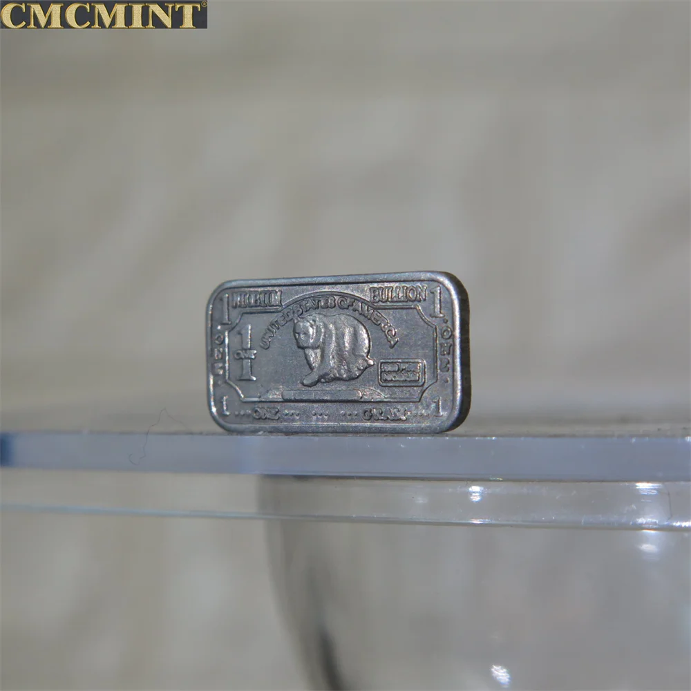 Antique Niobium Coins 1 Gram 999 Fine Niobium Bear Bar For Sale