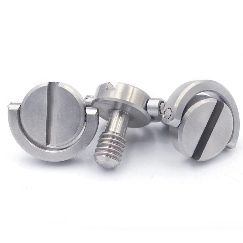 High quality 1/4 5/16 3/8 inch stainless steel screw d-ring for camera tripod monopod quick release plate