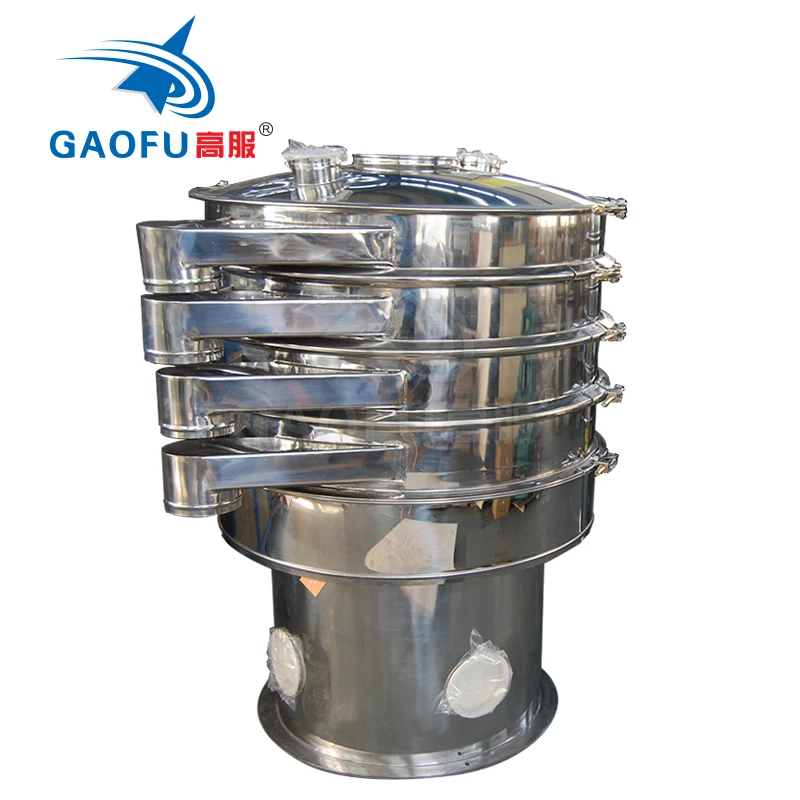 Small Particles Sweet Potato Residue Sifter Sesame Seeds Screen Rotary Vibrating Sieve Machine