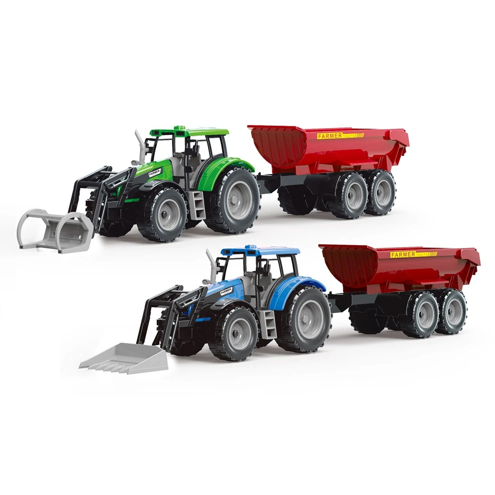 Children Cheap Price 1/32 Plastic Car Toys Farmer Car Model Friction Truck Car Toy For Sale
