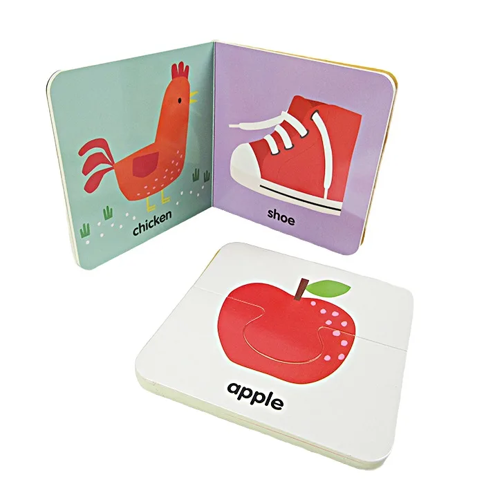Book Publishing Printing Services Puzzle Books Children with Soft Dust Cover Custom Hardcover Book Printing