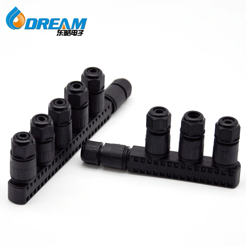 DREAM START Factory 2pin LED Light Power Screw Lugs Cable Splitter Waterproof Connector