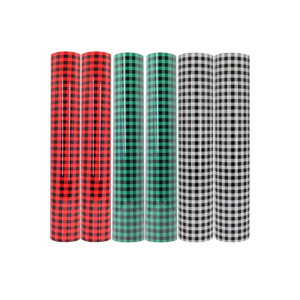 Yuanfan Free sample Wholesale Factory  PU pattern heat transfer vinyl for t shirts clothing fabric textile grid htv