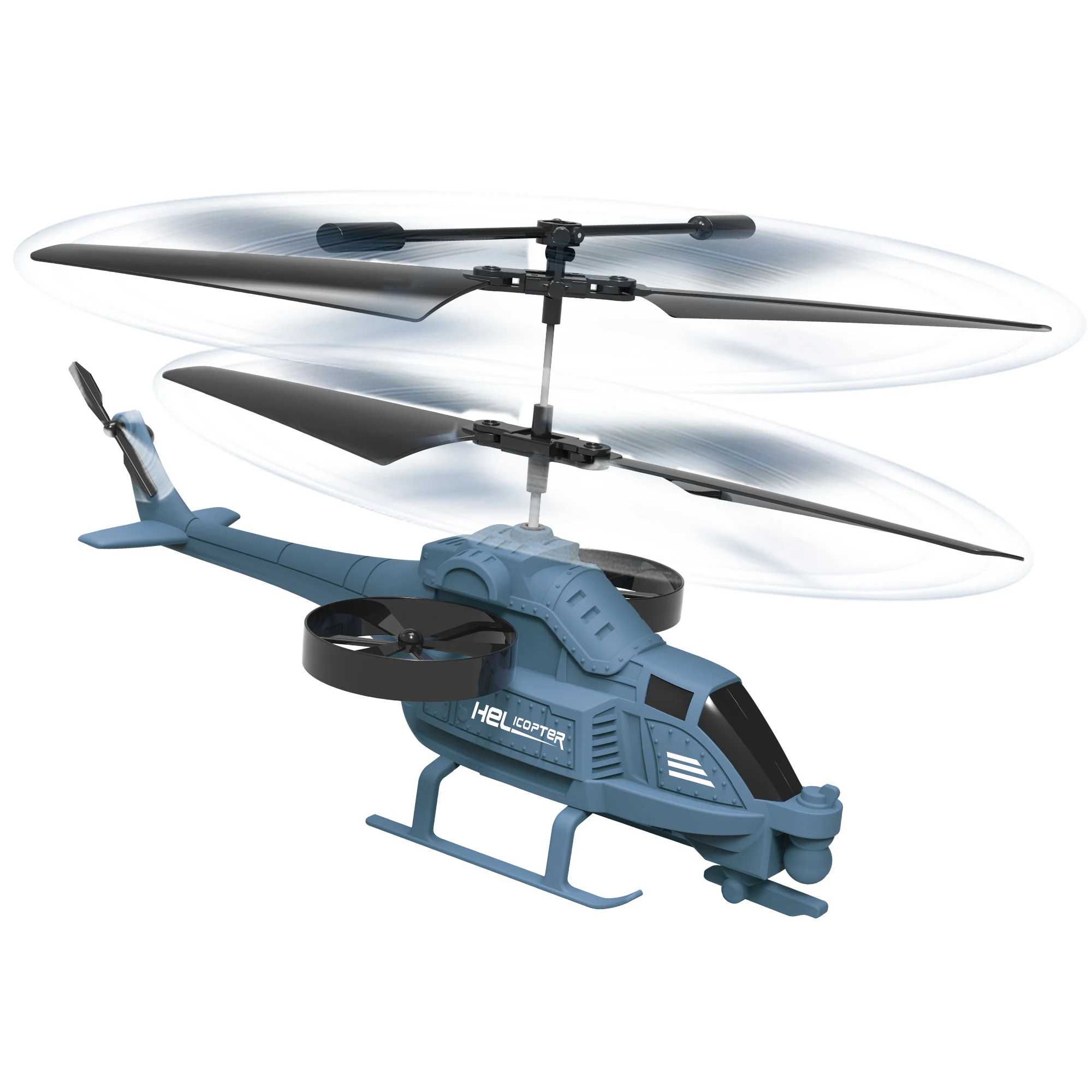 2 Channel Infrared Control Helicopter Military Series RC Flying Toy Helicopter With LED Lights for kids