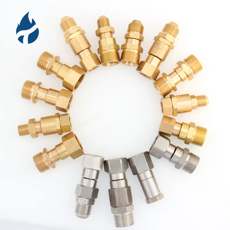 3000 PSI Brass Adapter Metric M22 14mm 360 Degree Swivel Connector high-pressure Car Washing Machine Joint Accessories