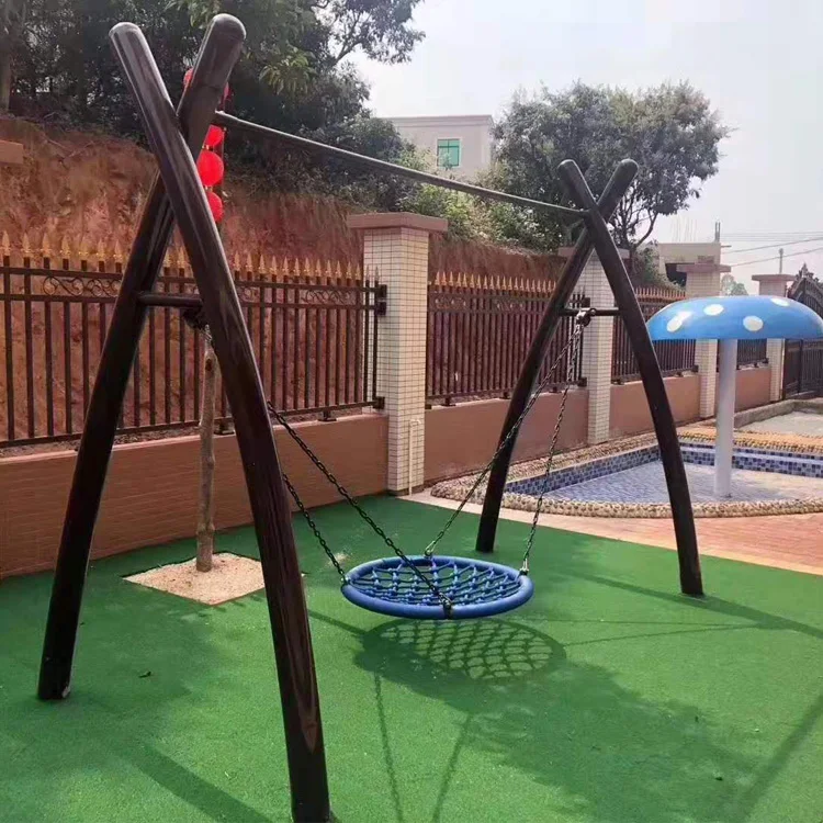 
Kids Steel Net Swing Outdoor children birds Nest Swing sets with Hanger 