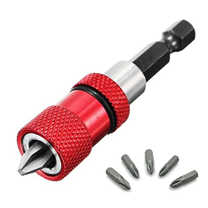 Generic Adjustable Screw Depth Magnetic Screwdriver Bit Holder with 5pcs PH2 Screwdriver Bits