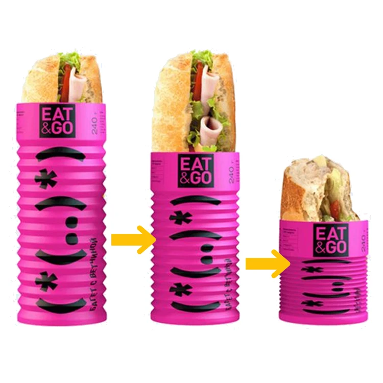 custom beef chicken shawarma wrapping box logo printing Kraft Box fast food shawarma packaging pouch Burgers wraps wrapper