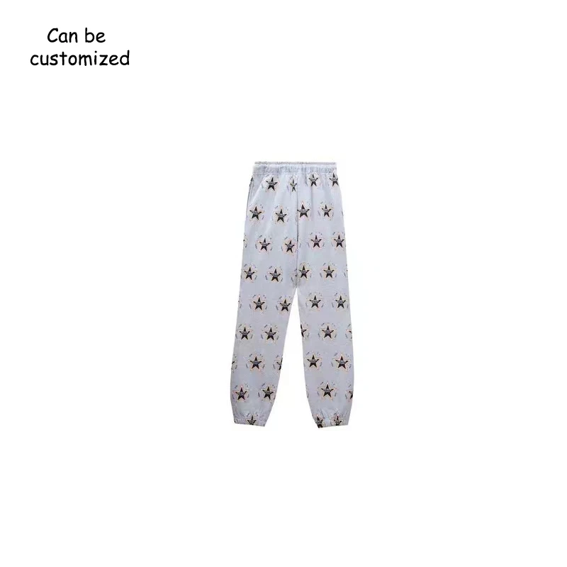 High quality denim sweatshirts tears long sleeve hooded Cotton printed hoodies and Sweatpants Overall Men pullover tops trousers