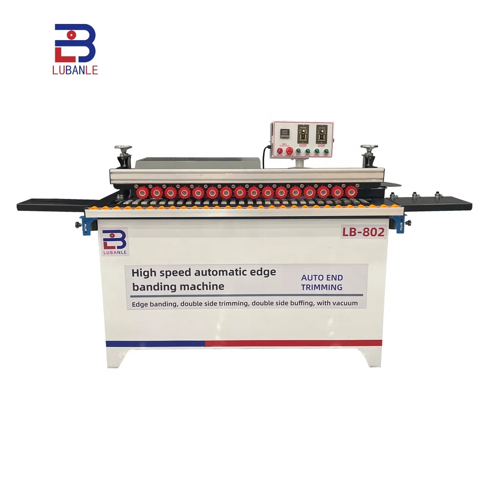 Small portable fully automatic edge banding machine for woodworking china edge bander 220V LB802