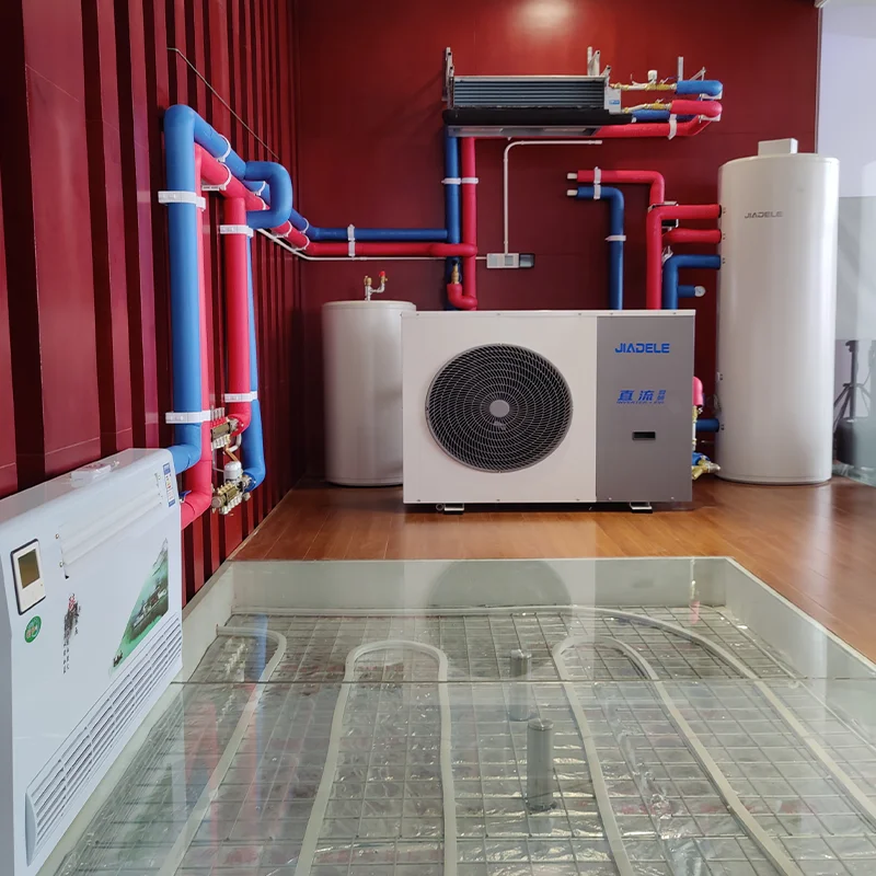 JIADELE R32 inverter double-rotor compressor of 20KW heat pump Water Heater monoblock and split Air Source heat pump heating