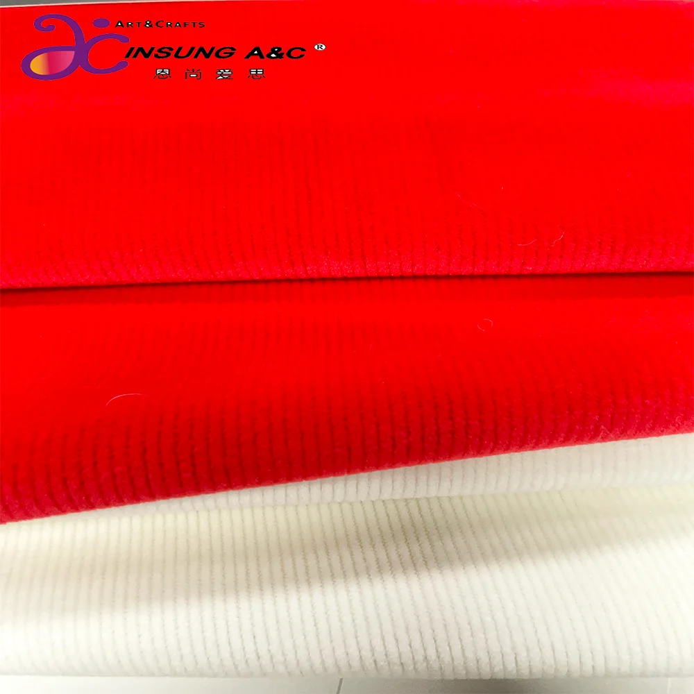 Warp Knitted Stretch Corduroy Fabrics, Super Soft Velvet with Spandex for Garment and Blanket